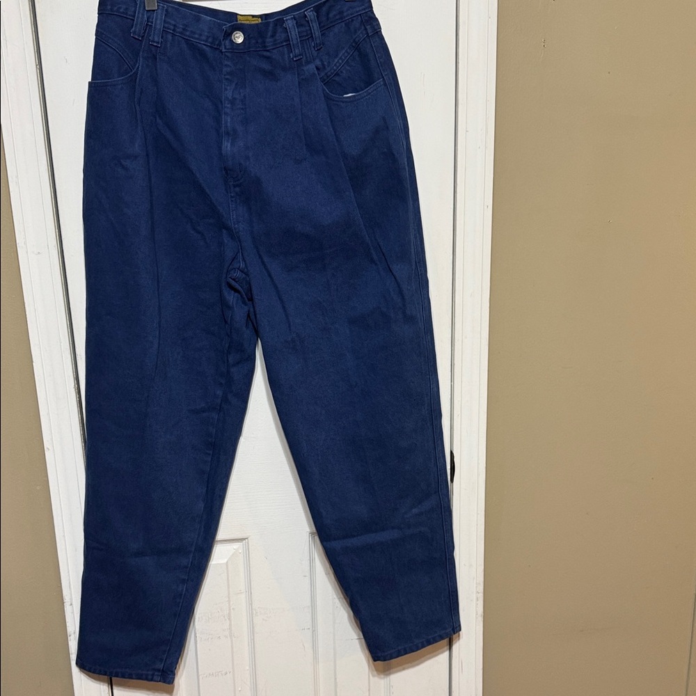 Jaclyn Smith Women's Navy Blue Chinos